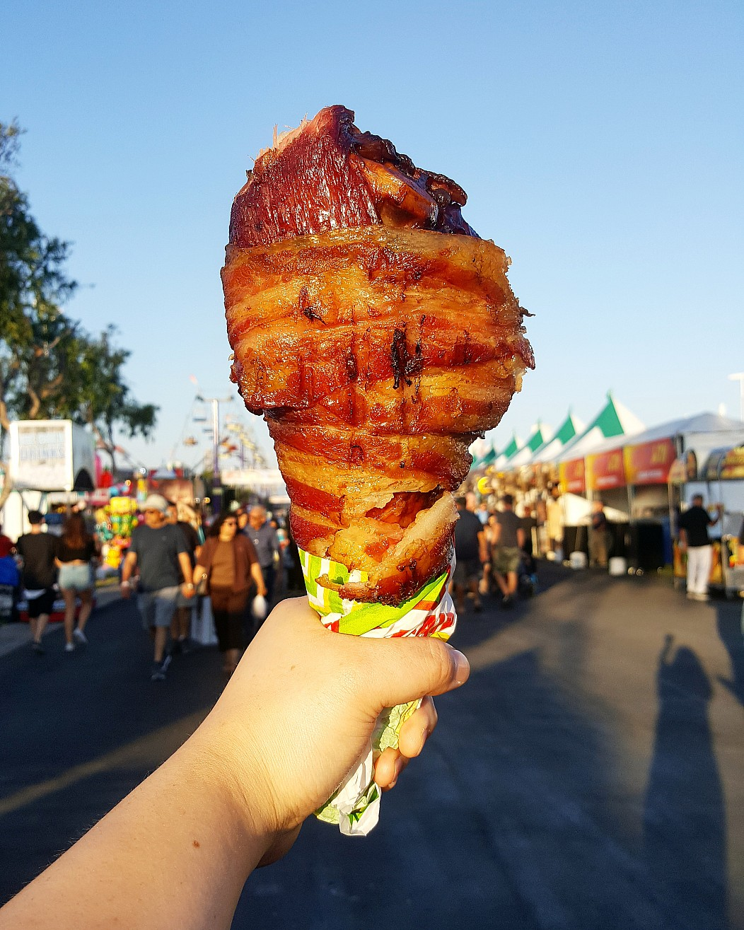meat on a cone