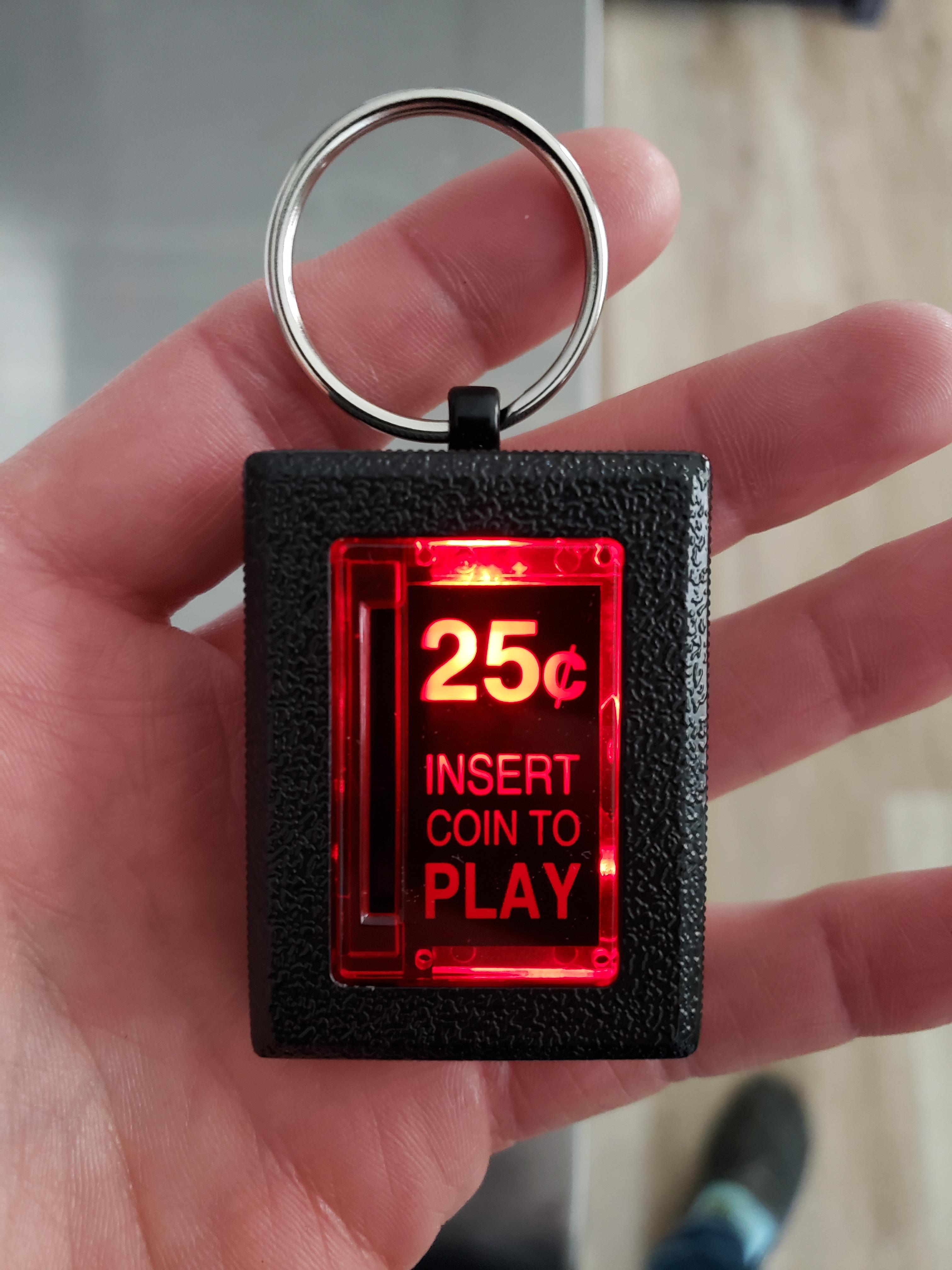 keychain - 25C Insert Coin To Play