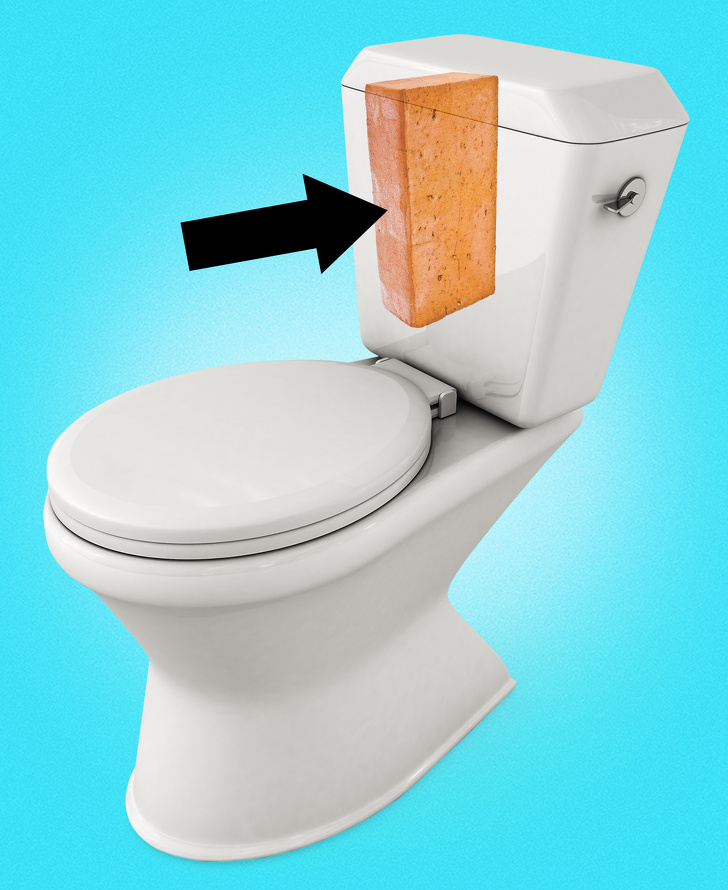 Put a brick in the toilet tank. This will help you use less water and save money.