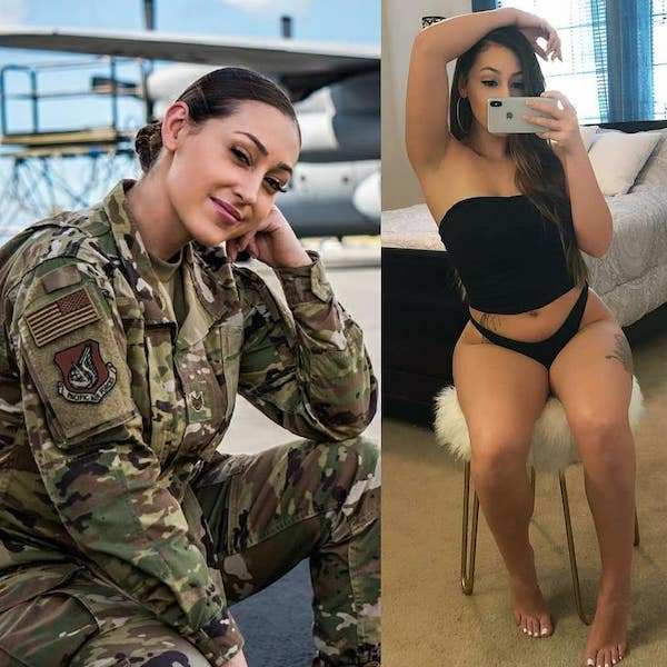 gorgeous females military