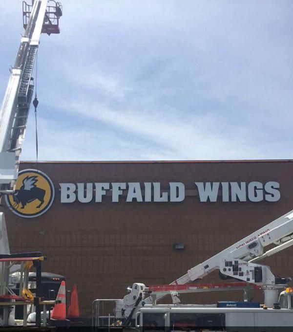 you had one job sign - Buffaild Wings