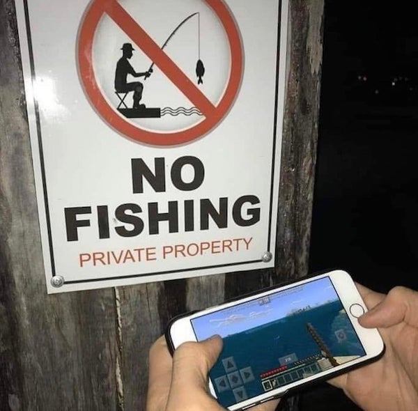 Meme - No Fishing Private Property