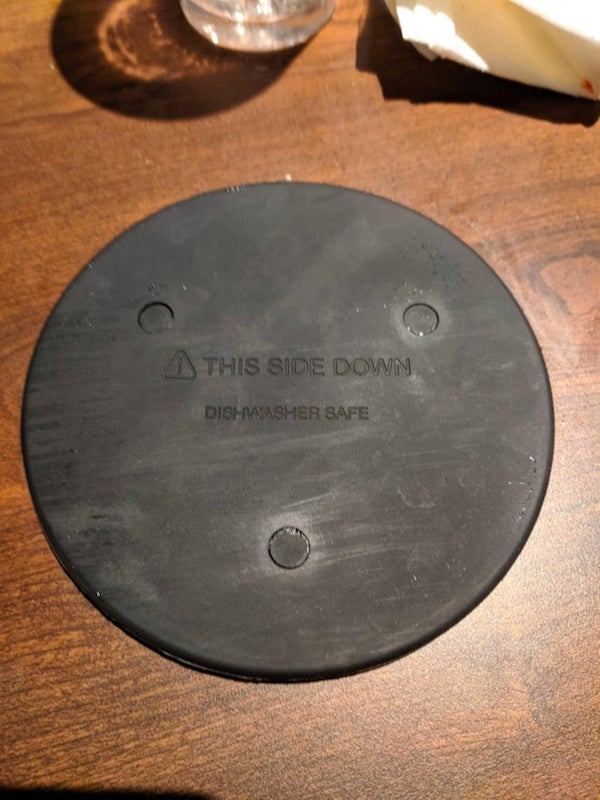 metal - This Side Down Dishwasher Safe