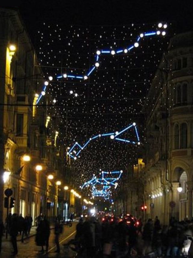 Constellation street lights.