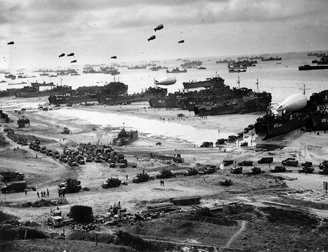 The picture that shows the colossal scale of the D-Day operation.