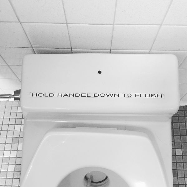 tap - Hold Handel Down To Flush