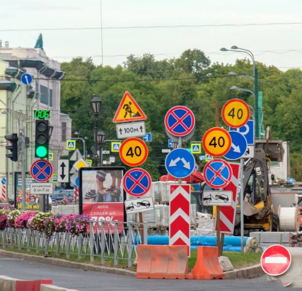 russia traffic sign