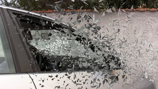 glass car crash