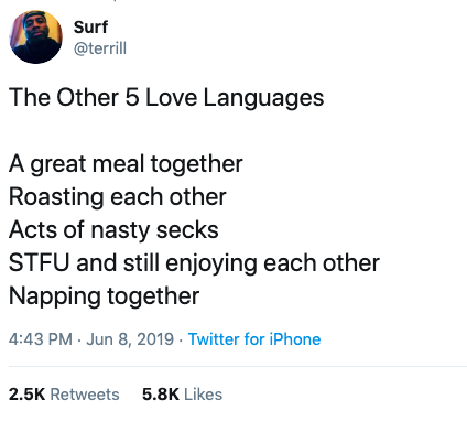 lonely quotes - Surf The Other 5 Love Languages A great meal together Roasting each other Acts of nasty secks Stfu and still enjoying each other Napping together . Twitter for iPhone