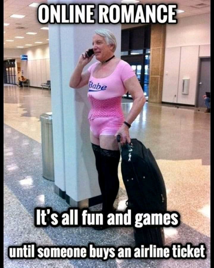 funny airport - Online Romance Babe It's all fun and games until someone buys an airline ticket