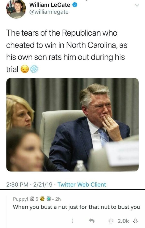 john harris mark harris - William LeGate The tears of the Republican who cheated to win in North Carolina, as his own son rats him out during his trial 22119 Twitter Web Client Puppyl 350.2h When you bust a nut just for that nut to bust you 2.Ok B