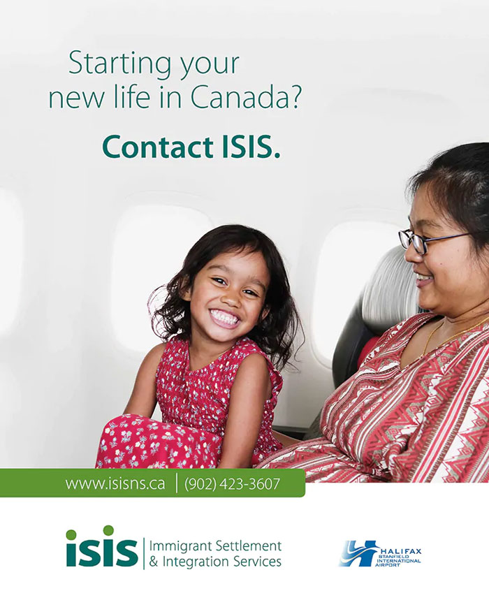 smile - Starting your new life in Canada? Contact Isis. Arrara Sang 902 4233607 Immigrant Settlement & Integration Services Halifax Stanfield International Halifax