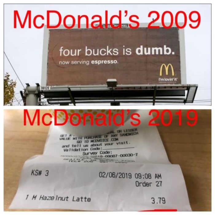 four bucks is dumb - McDonald's 2009 four bucks is dumb. now serving espresso. I'm lovin' it 00120 McDonald's 2011 Any Sanomida Le Without Go To Moovide.Com and tell us about your visit. Validation Code Survey Code ONO8700030T Ks# 3 02062019 Order 27 1 M 