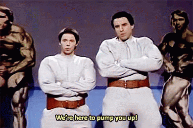 hans and franz gif - We're here to pump you up!
