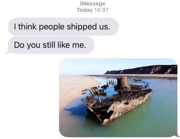 isle of man shipwrecks - iMessage Today I think people shipped us. Do you still me.