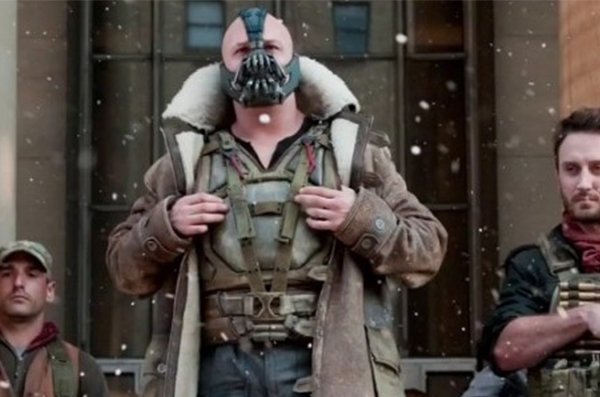 The Dark Knight Rises - Bane's Costume is made from reused military items.