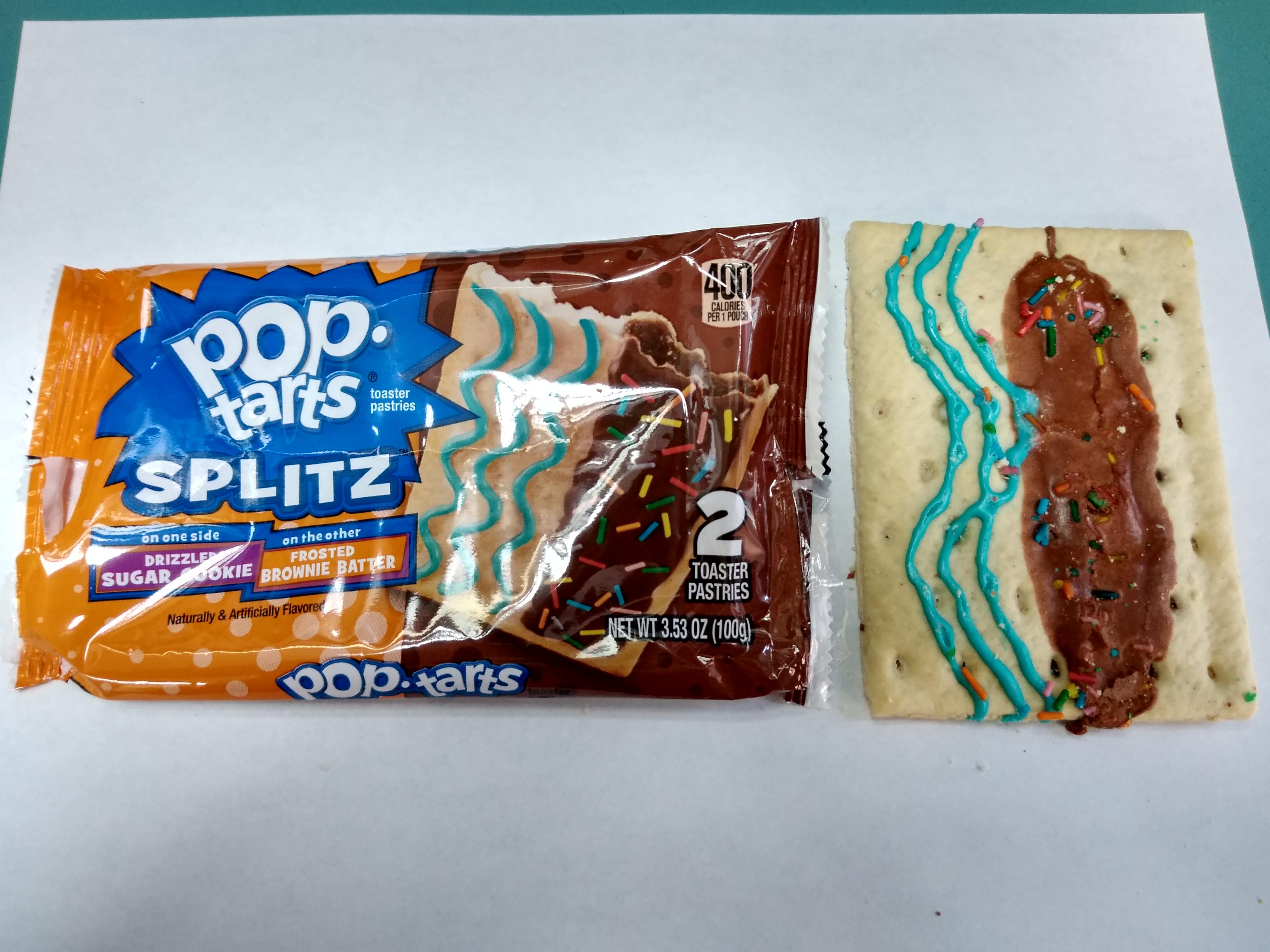 expectation vs reality snack - pop. L tarts 1Splitz one side the other Drizzle Sugar Sokie Rownie Batter Toaster Pastres Net Wt 353 Oz 100g QOp.xarts