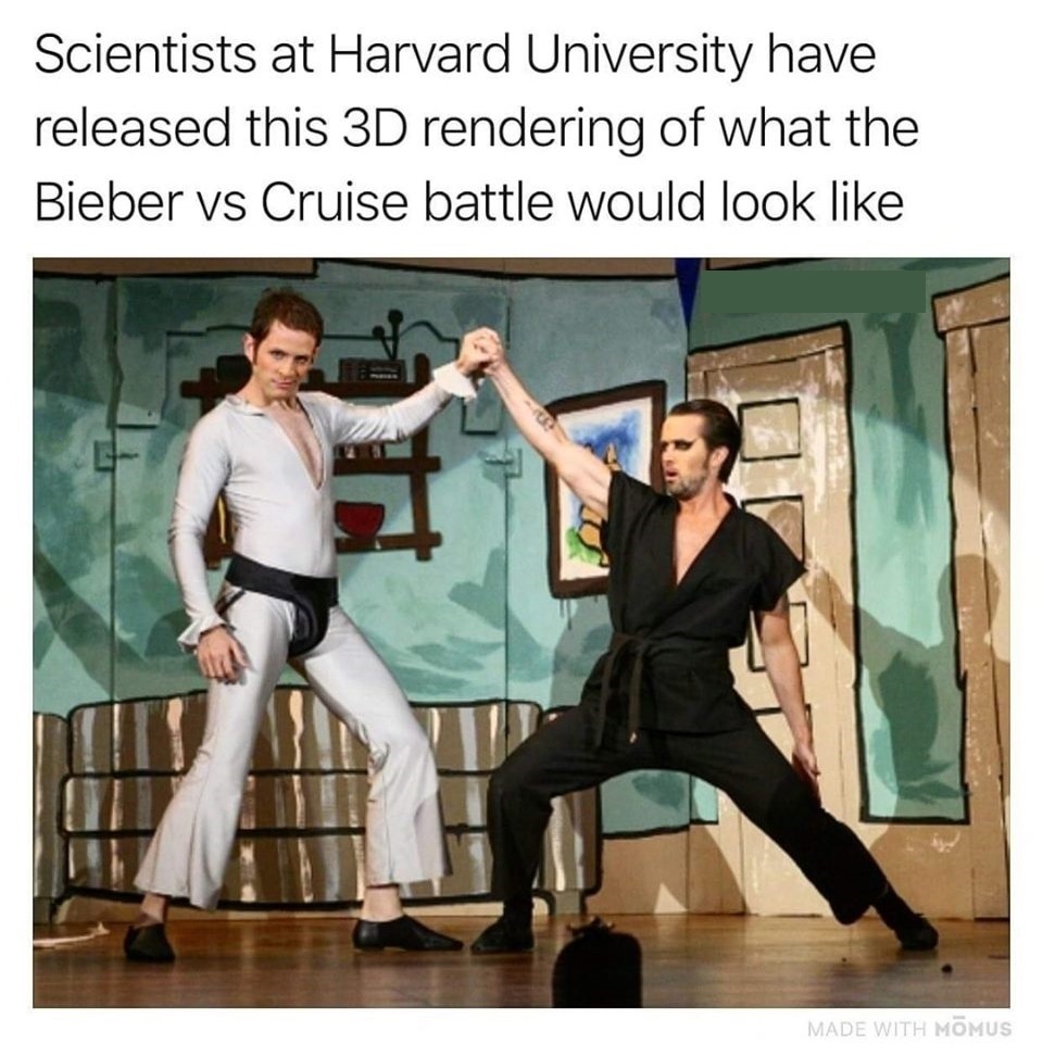 meme it's always sunny in philadelphia screenshots - Scientists at Harvard University have released this 3D rendering of what the Bieber vs Cruise battle would look Made With Momus