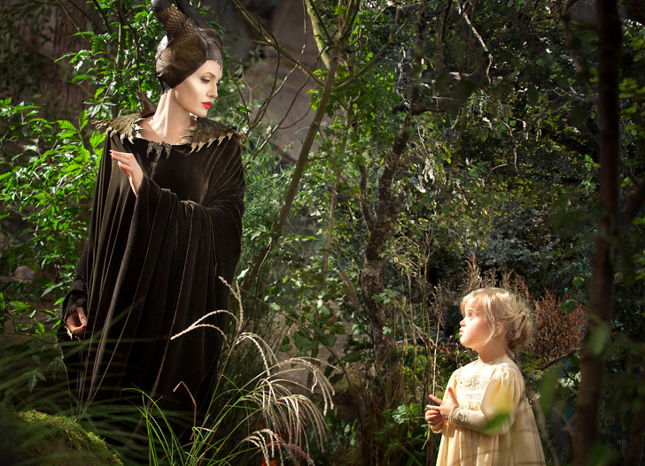 Angelina Jolie's daughter got the part of young Aurora in Maleficent because she was the only child actor not afraid of her mother's costume.