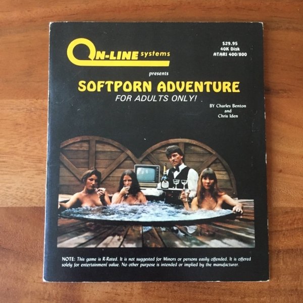 softporn adventure sierra - NLine systems $29. Disk Atari 400800 presents Softporn Adventure For Adults Only! . By Charles Benton and Chris Iden Note This game is R.Rated. It is not suggested for Minors or persons easily offended. It is offered solely for