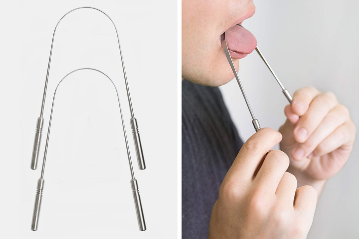 A tongue scraper that will eliminate bacteria and bad breath.