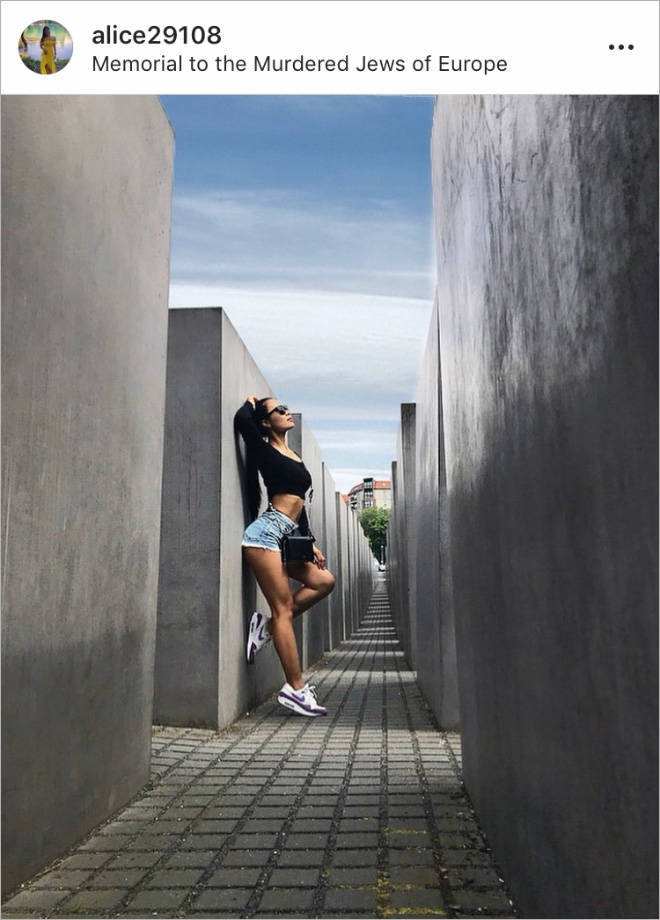 holocaust selfies - alice 29108 Memorial to the Murdered Jews of Europe