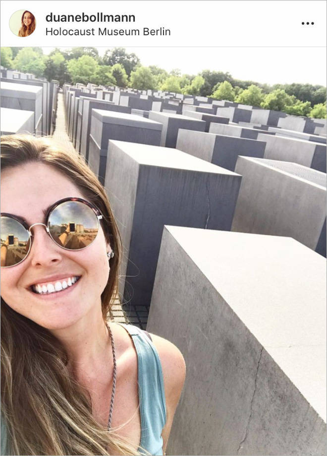 girl selfie holocaust