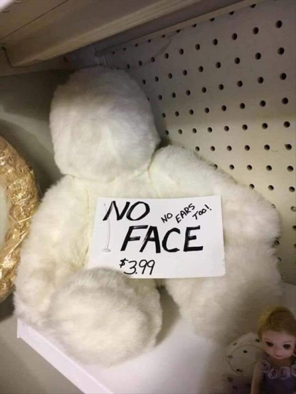 no face - No No Ears Foo! Face $3.99