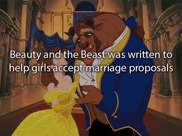 beauty and the beast 1991 belle beast - Beauty and the Beast was written to help girls accept marriage proposals