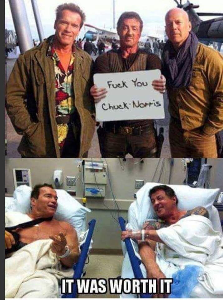 fuck you chuck norris meme - Fuck You Chuck Norris It Was Worth It