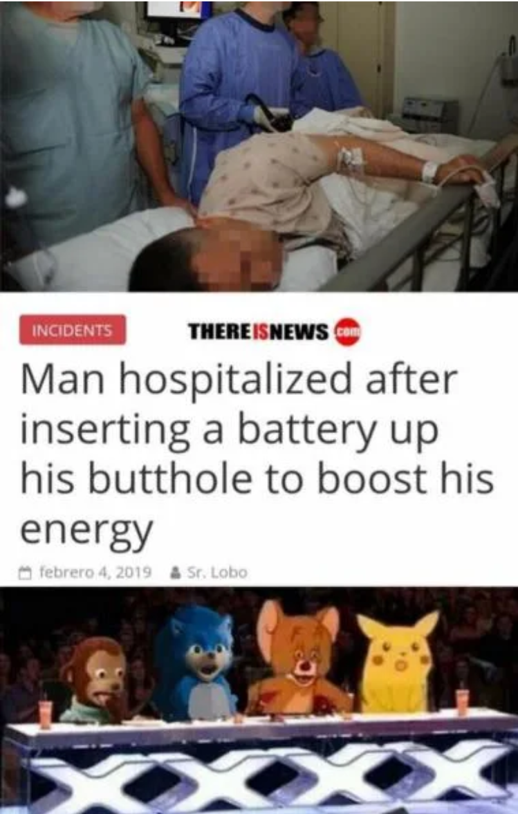birmingham children's hospital - Incidents Thereisnews Man hospitalized after inserting a battery up his butthole to boost his energy febrero 4.2019 & Sr. Lobo