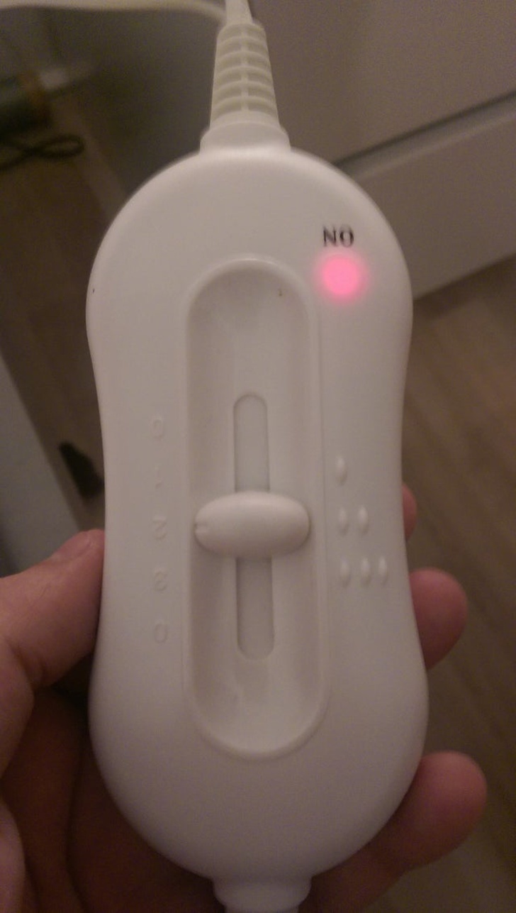 “My girlfriend asked what the ’no’ on this switch meant.”