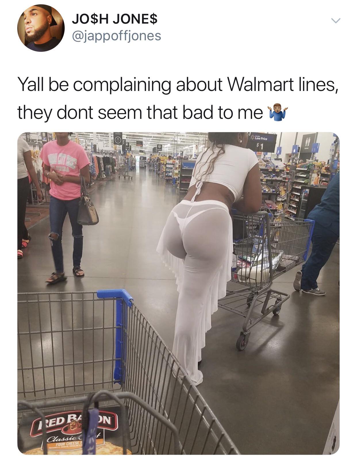 Josh Jones Yall be complaining about Walmart lines, they dont seem that bad...