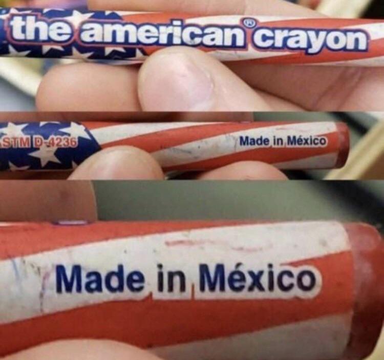 nail - the american crayon Stm D4236 Made in Mxico Made in Mxico