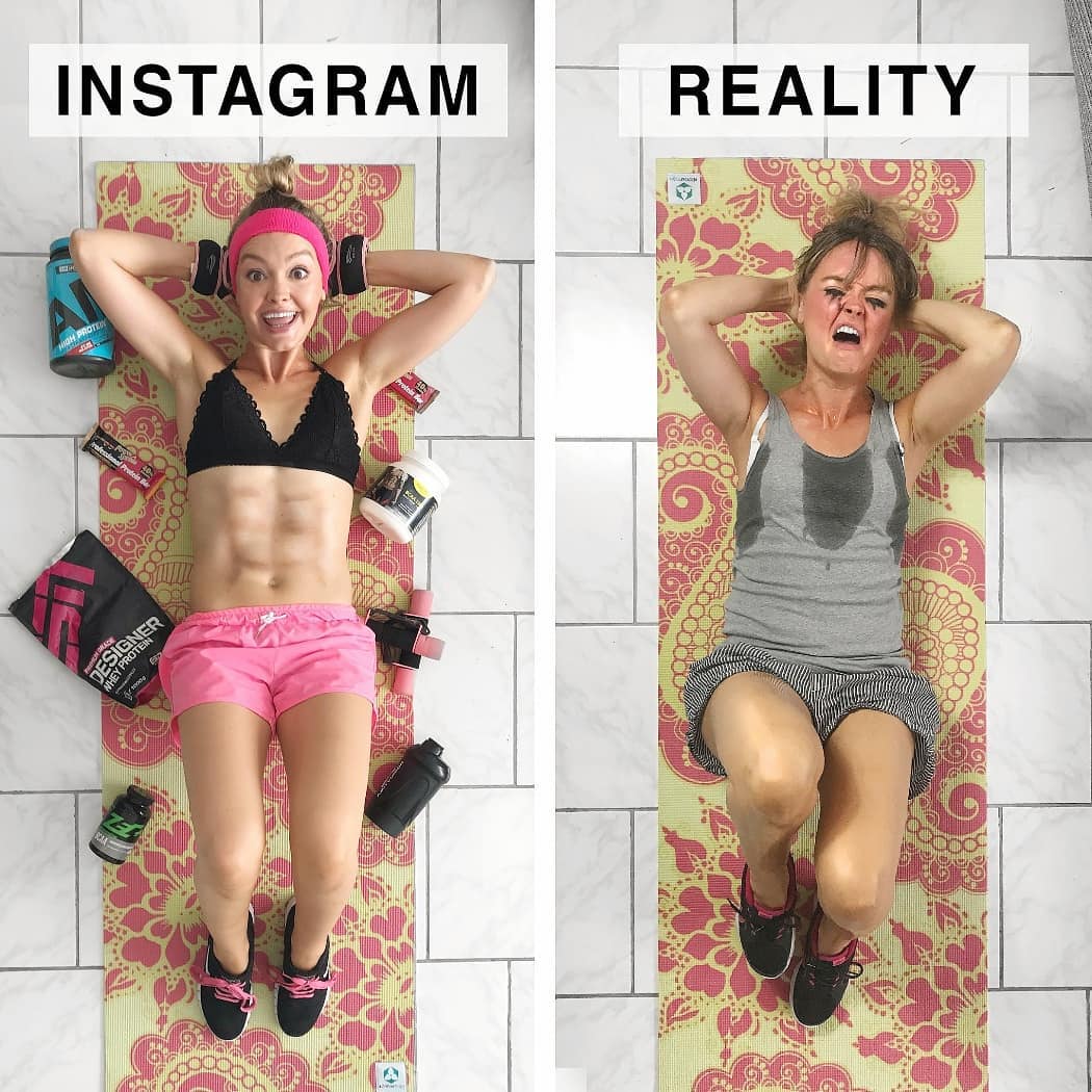 Instagram vs reality -