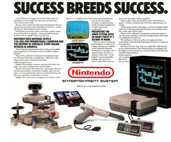 nostalgia - nintendo rob - Success Breeds Success. Las Christmas the hit in New York martway. It was am o y discount and electronics aller New York Tech 's where the Nintendo Entertainment System ve reviews anderinary incor in the New York market in only 
