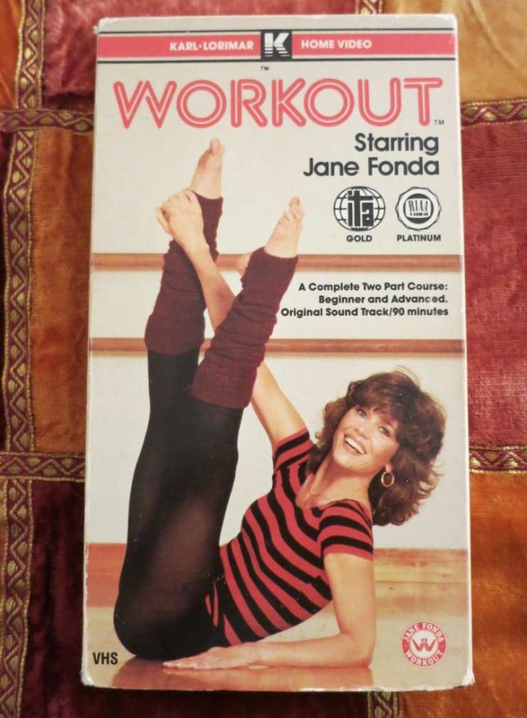 nostalgia - jane fonda jazzercise - Karllorimar K Home Video Workout Starring Jane Fonda Gold Platinum A Complete Two Part Course Beginner and Advanced. Original Sound Track90 minutes Vhs