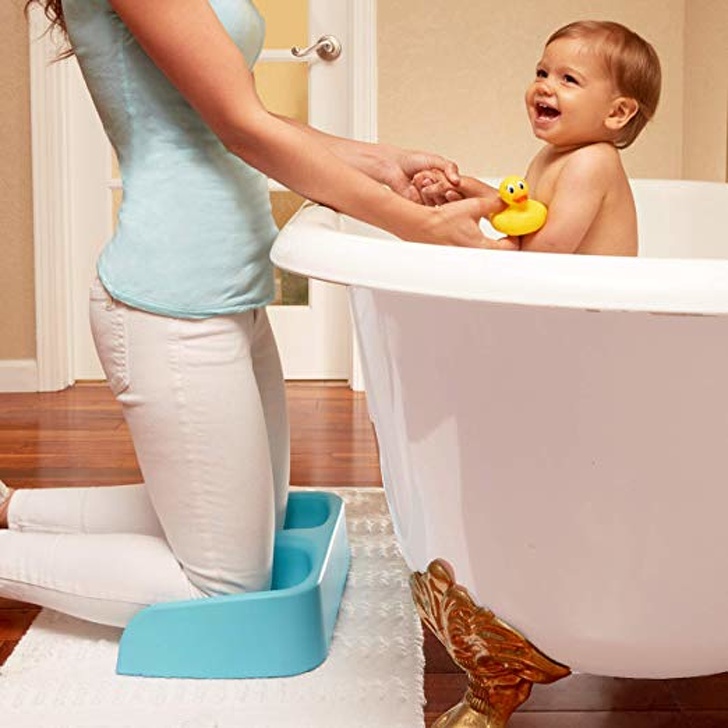 If your daily routine includes washing your kids or pets you can use a special knee pillow.