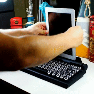 This keyboard can be used as a typewriter.