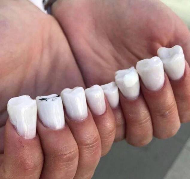 wtf weird nails