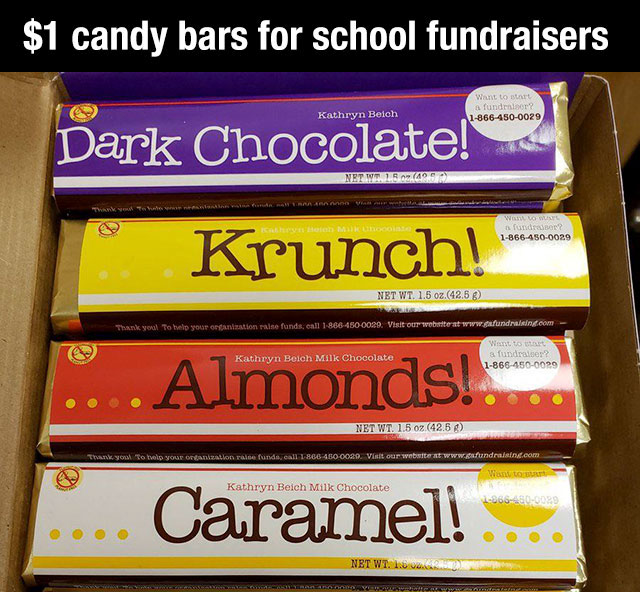$1 candy bars for school fundraisers
