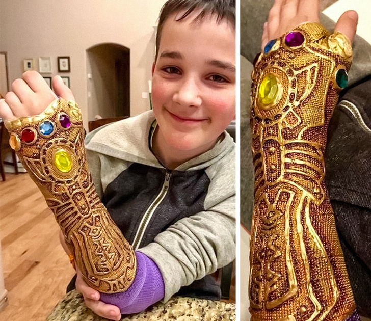 infinity gauntlet arm cast - Sis