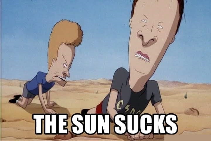 beavis and butthead the sun - The Sun Sucks