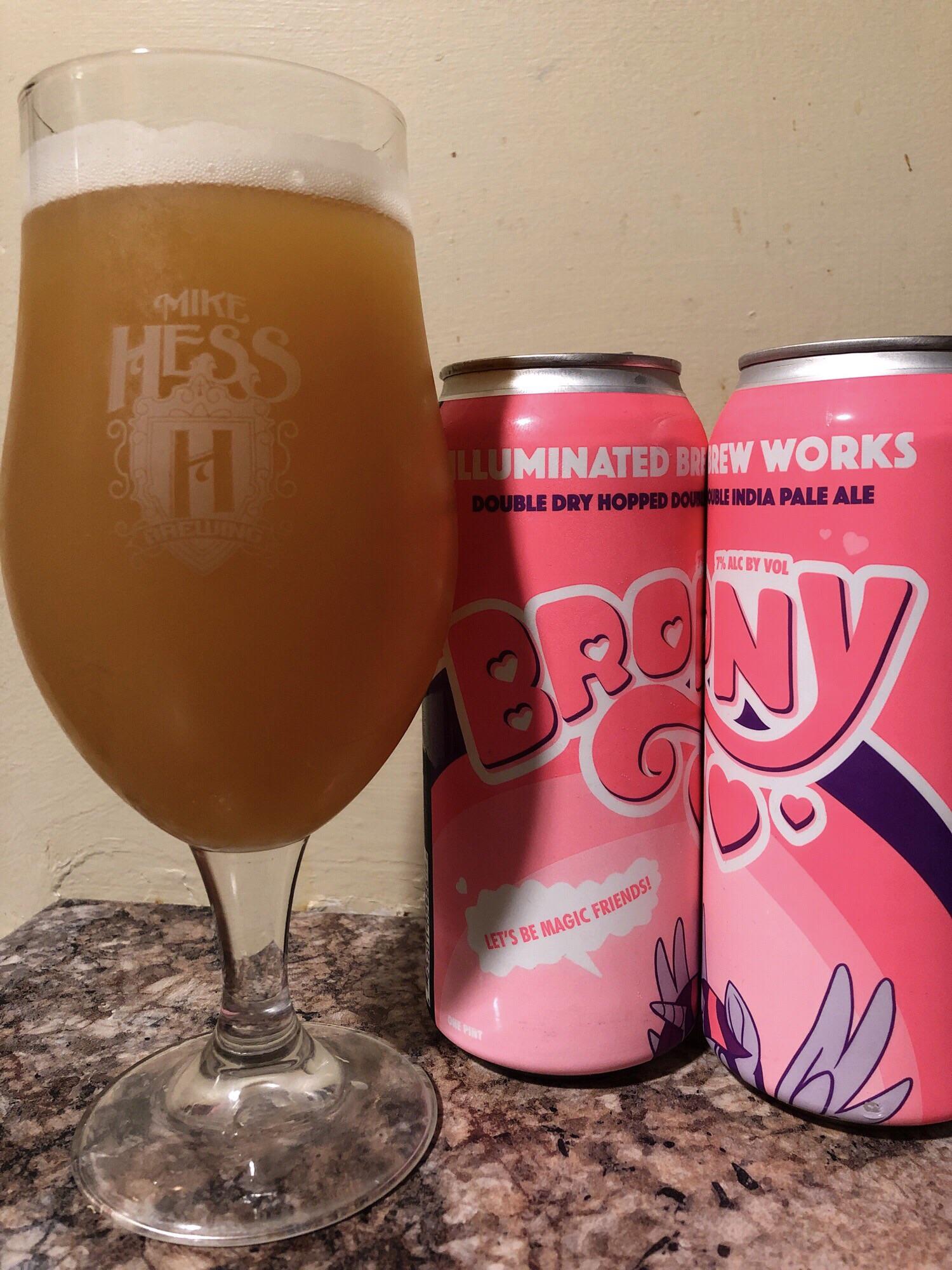 beer glass - Hess Illuminated Bn Rew Works Double Dry Hopped Doumkuble India Pale Ale T% Alc By Vol. Let'S Be Magic Friends!