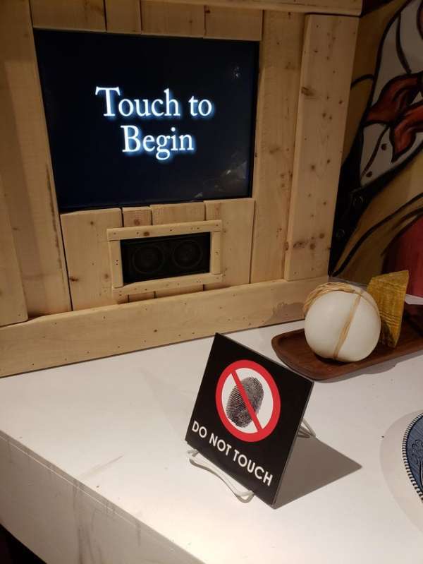 table - Touch to Begin Do Not Touch
