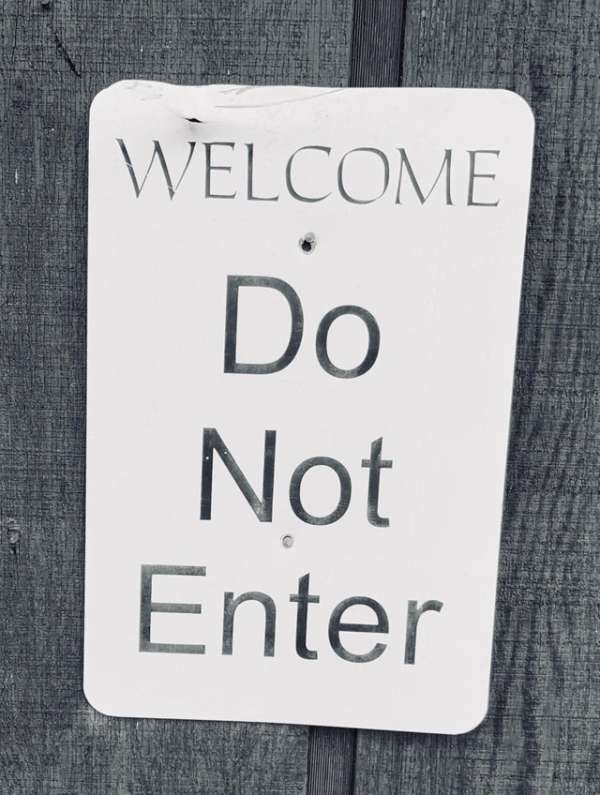 sign - Welcome Do Not Enter