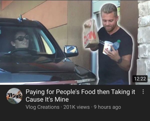 paying for people's food then taking - Ways Paying for People's Food then Taking it Cause It's Mine Vlog Creations views 9 hours ago