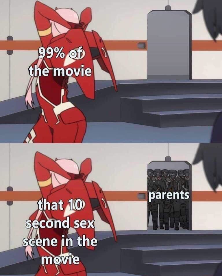 24 99% of the movie parents that 10 second sex scene in the movie