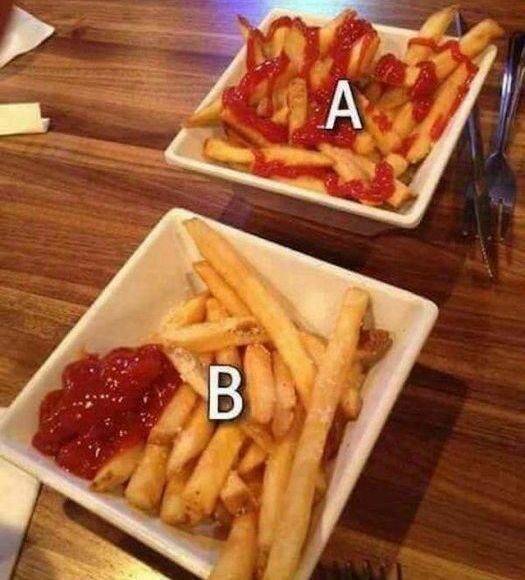 two types of people french fries