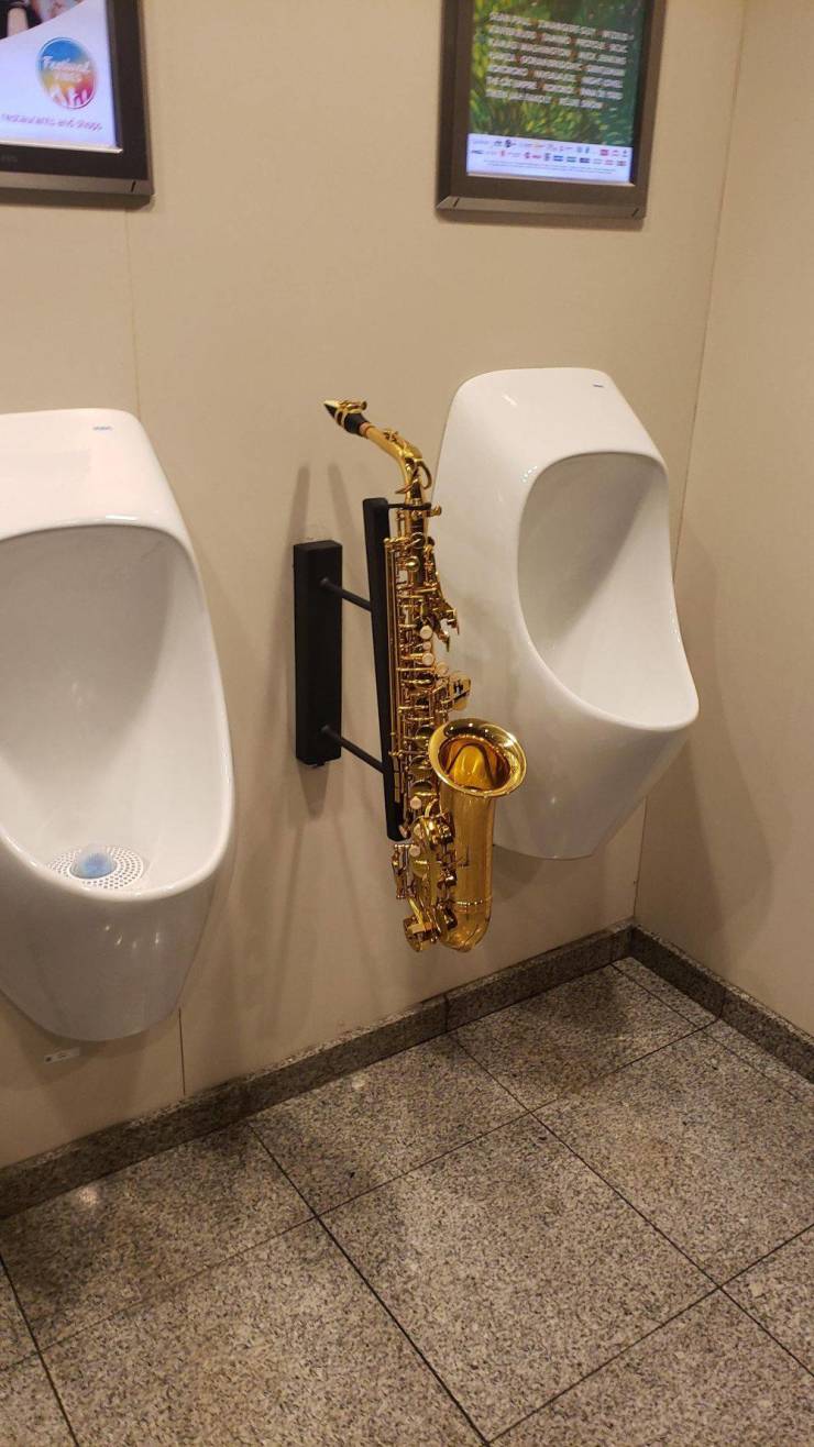saxophone urinal